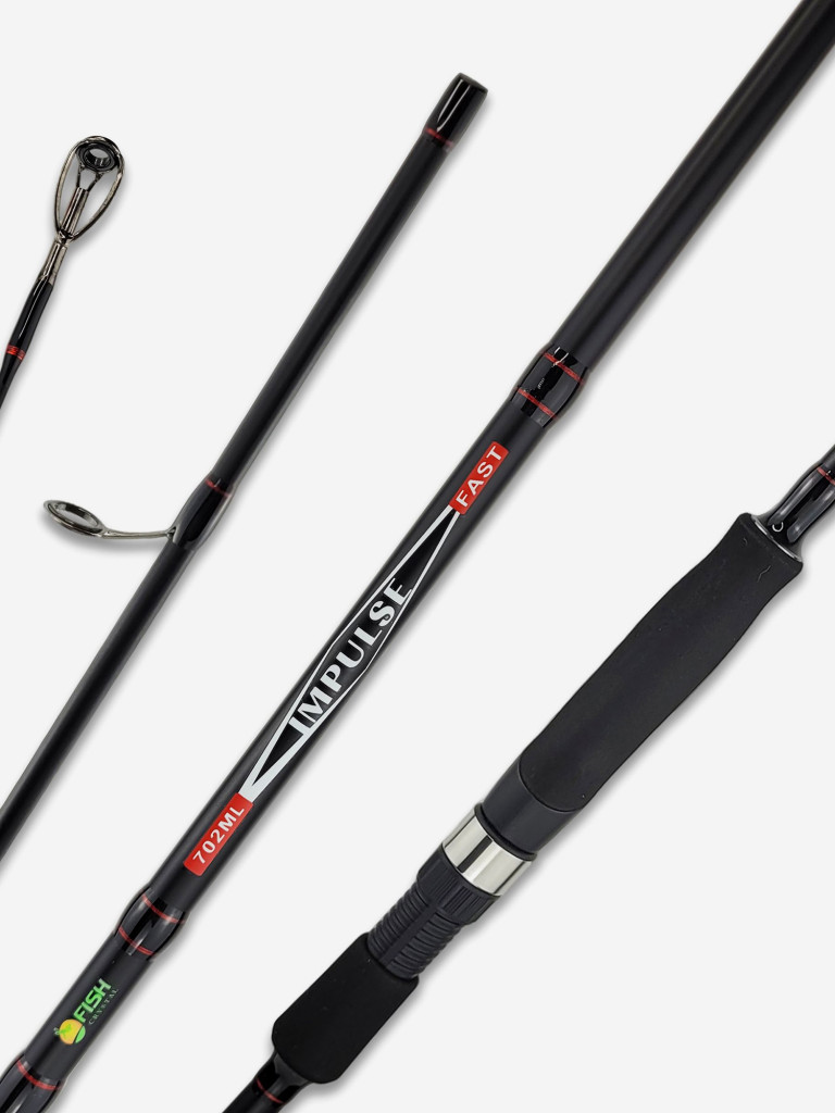 Спиннинг для рыбалки Fish Crystal IMPULSE IMP-802ML (2.44м 4-16гр), полая вершинка, 2 секц