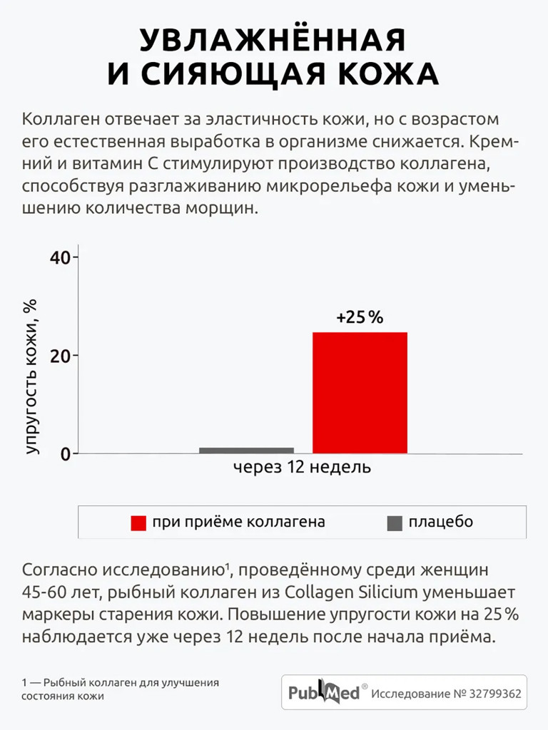 Коллаген с кремнием Ultrabalance трипептид морской с витамином С 120 капсул