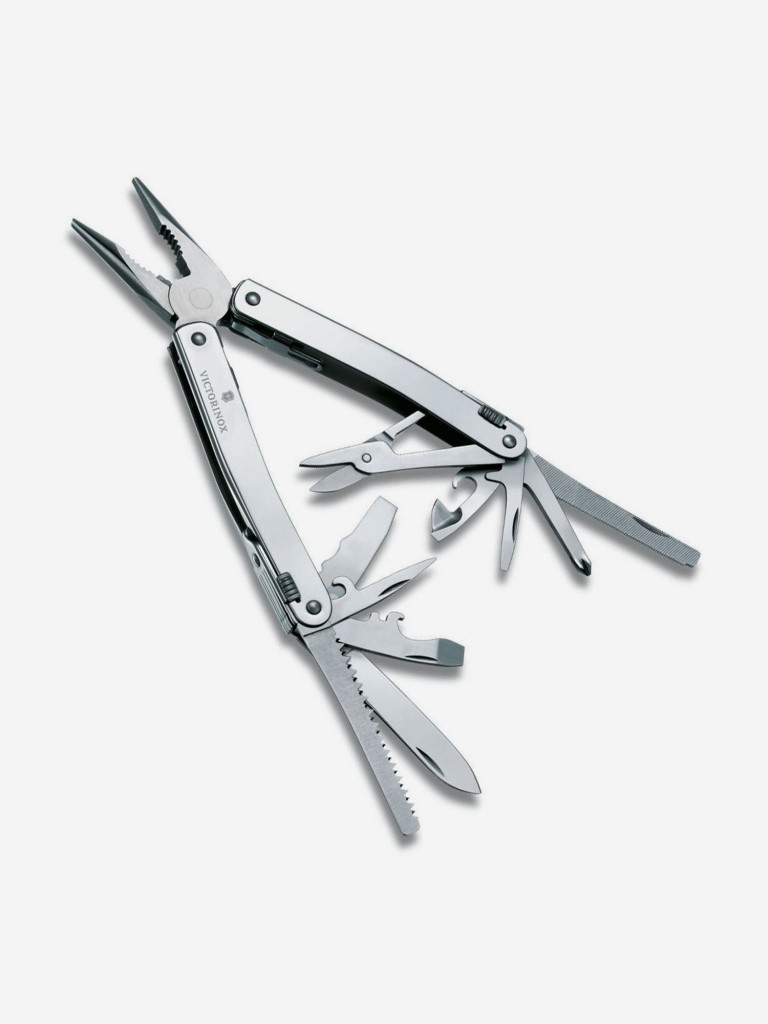 Мультиинструмент складной Victorinox SwissTool Spirit X Plus, 105 мм, 35 функций, нейлоновый чехол
