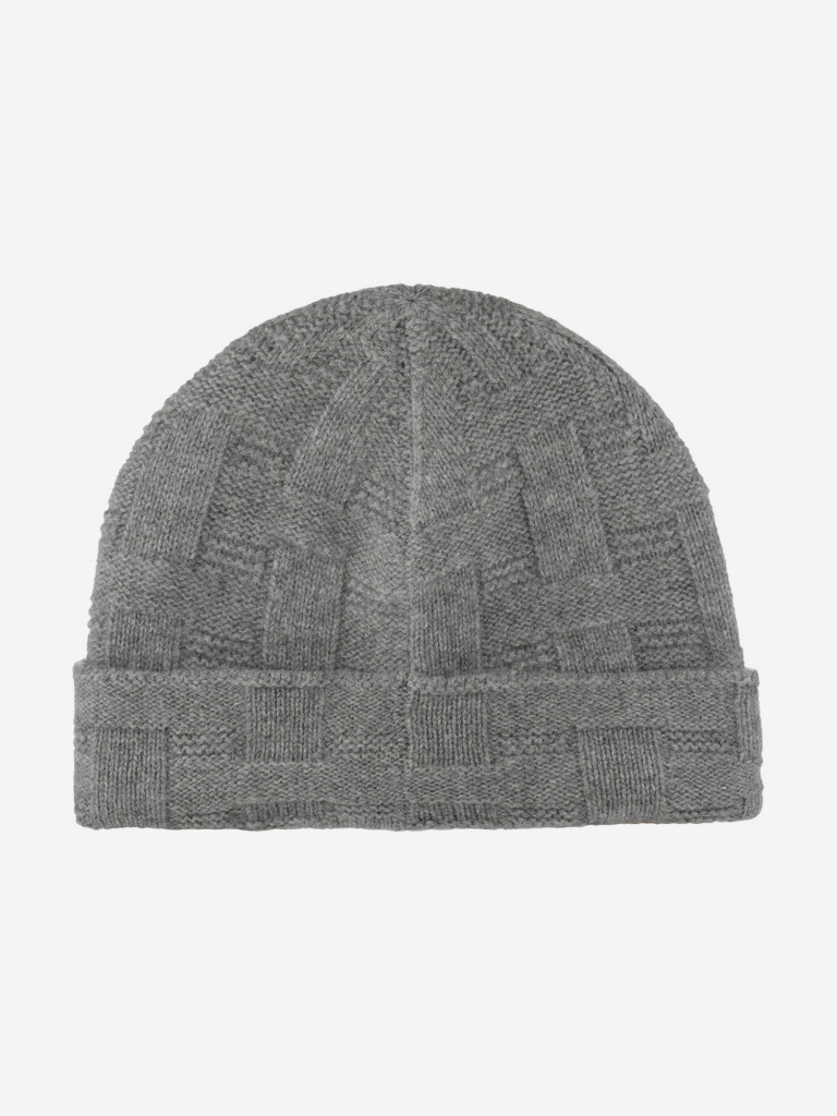 Шапка с отворотом STETSON 8599217 BEANIE CASHMERE (серый)