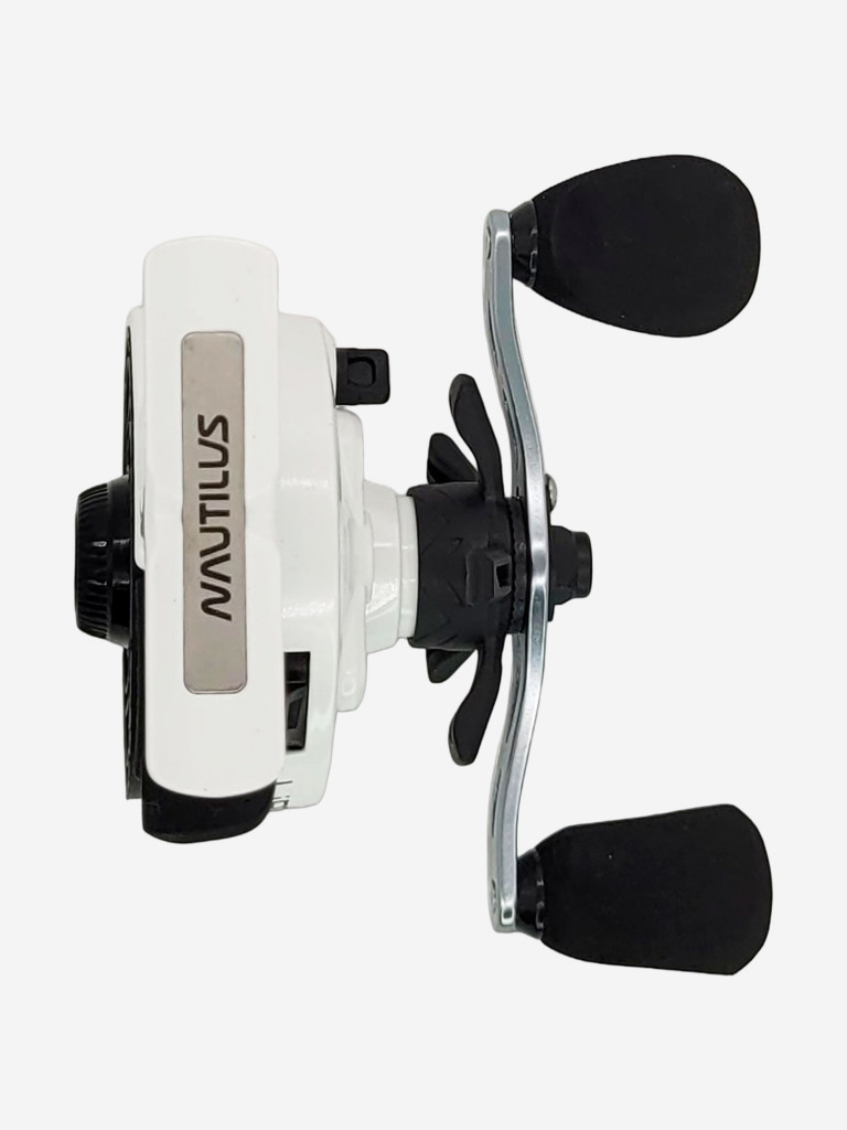Катушка зимняя Nautilus LIRA # White, катушка для удочки с передним фрикционом