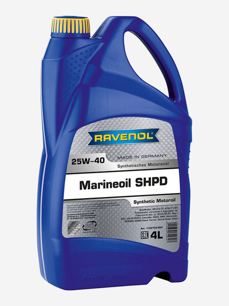 Моторное масло RAVENOL Marineoil SHPD 25W-40 synthetic, 4 литра