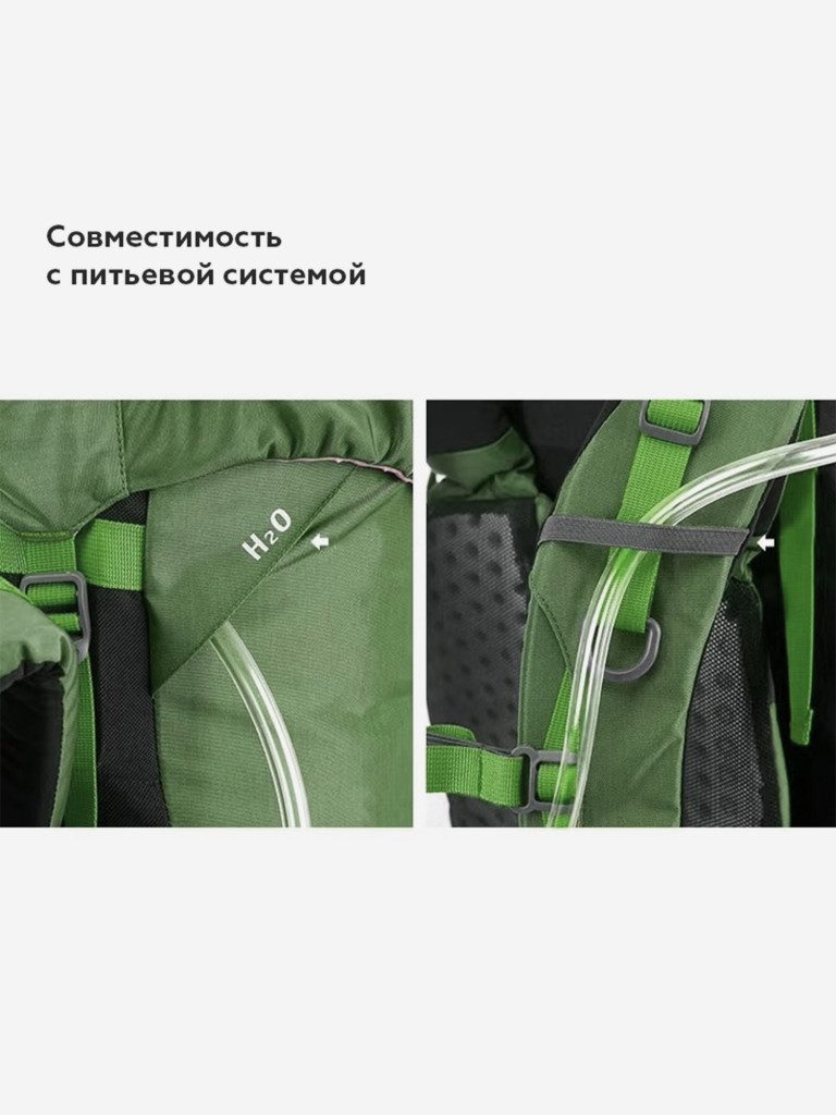 Рюкзак Naturehike Hiking 55L, туристический, зеленый