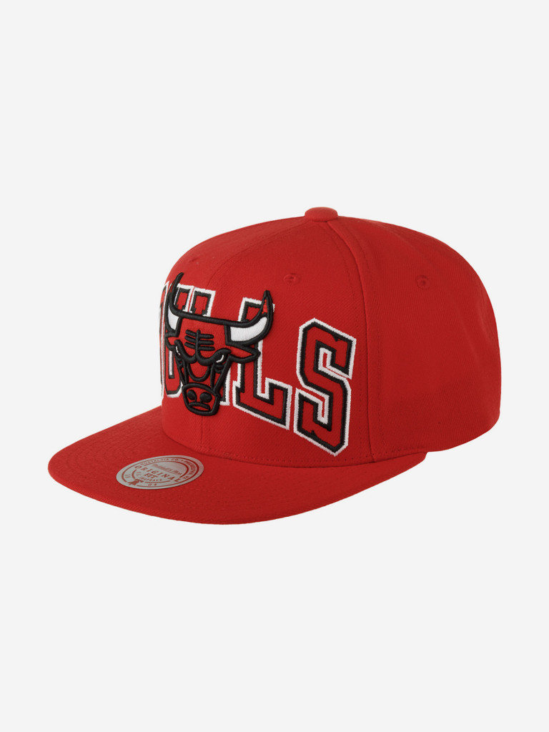 Бейсболка с прямым козырьком MITCHELL NESS HHSS7646-CBUYYPPPRED1 Chicago Bulls NBA (красный)