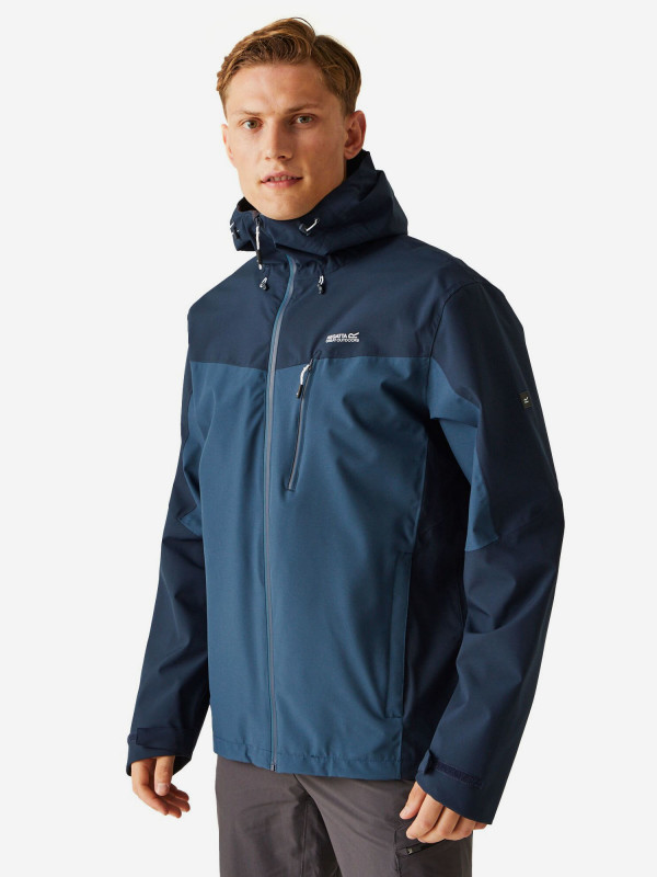 Куртка мембранная мужская Regatta Birchdale синий цвет — купить за 9499 руб., отзывы в интернет-магазине Спортмастер