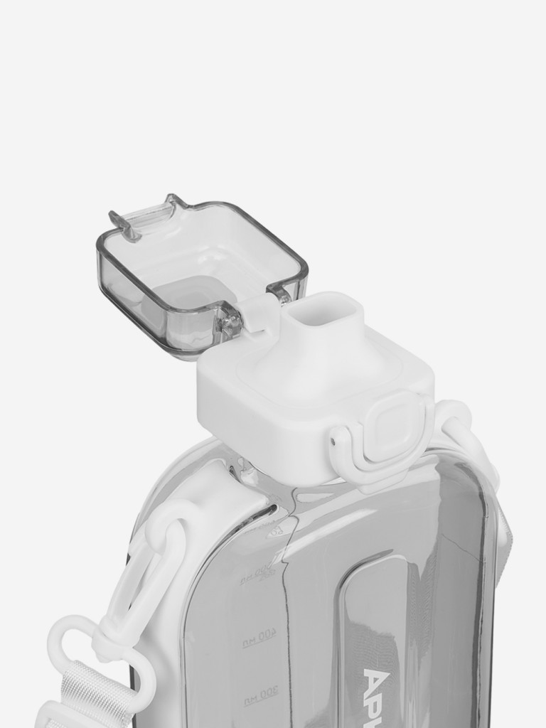 Бутылка тритановая 750 мл с регулируемым ремешком, снег