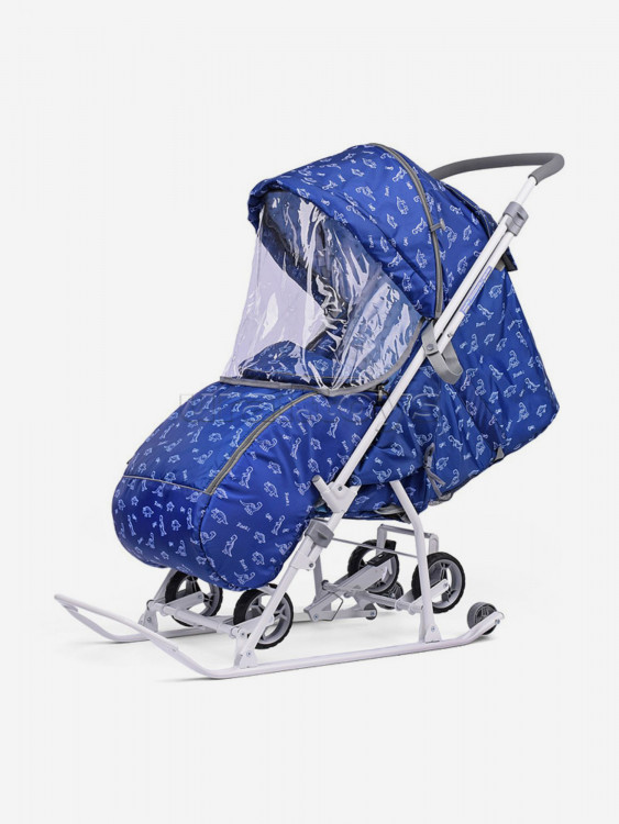 Санки-коляска комбинированная Nika"Наши детки 3-1К" НДТ3-1К с динозавриками