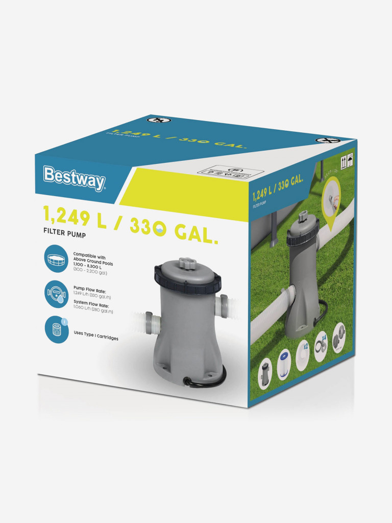 Фильтр-насос Bestway 58381 картриджный 1249л/ч