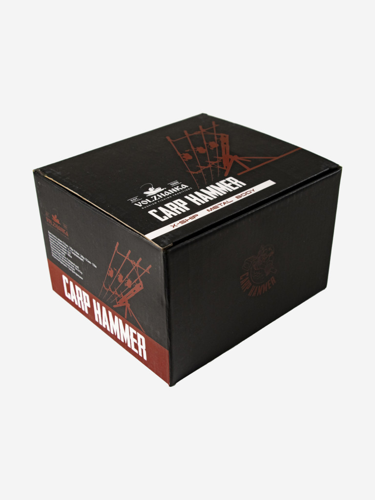 Катушка рыболовная карповая Volzhanka Carp Hammer 8000 (11+1BB) 0.35мм /310м, катушка карповая Волжанка