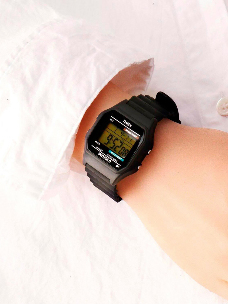 Спортивные часы TIMEX TW2U84000, Электронные, 34 мм, с подсветкой Indiglo