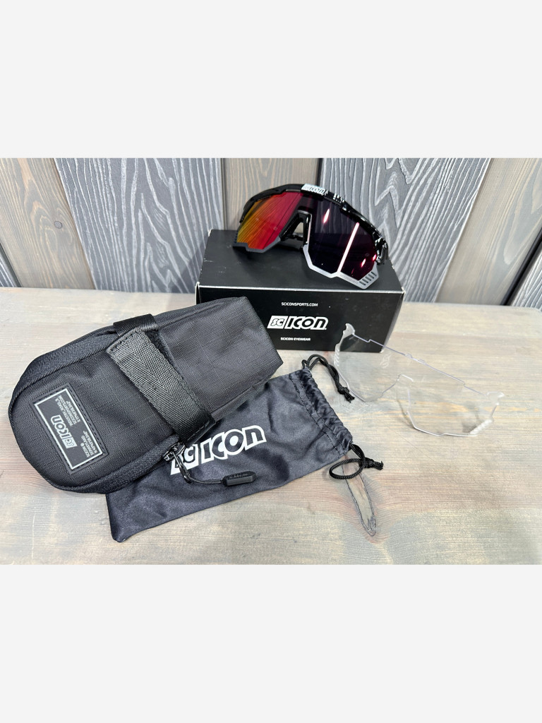 Очки спортивные Scicon AeroShade Kunken оправа Black Gloss линза SCNPP Multimirror Red