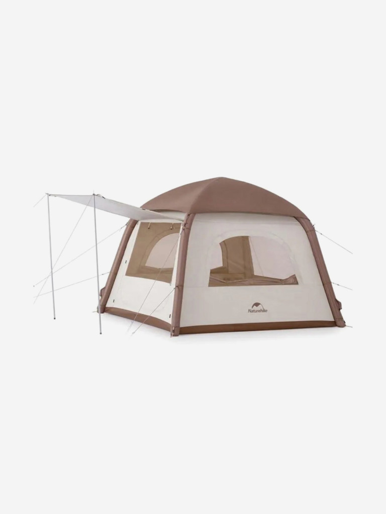 Палатка Naturehike Ango Air, 2-местная, быстросборная, надувной каркас, бежевая
