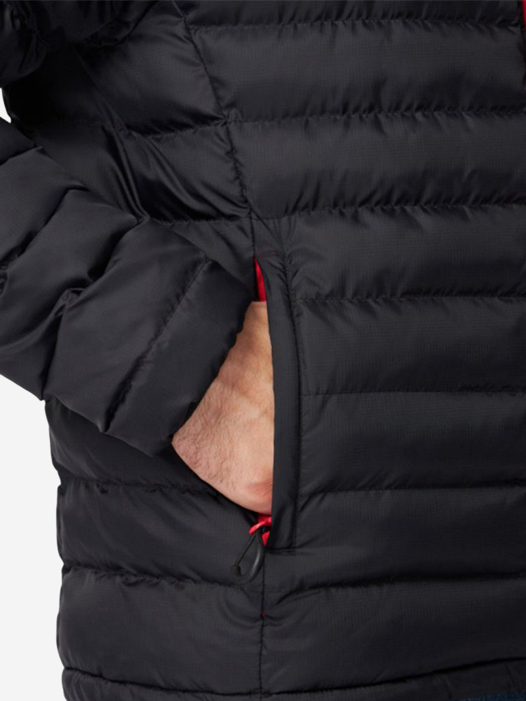 Куртка мужская Alaskan Juneau утепленная стеганая черный /красный для рыбалки и охоты