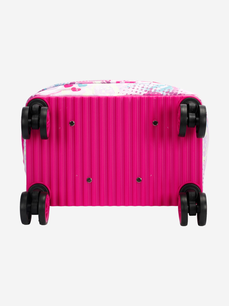 Чемодан детский BEYOND TIME D10 Сердечки на светлом фоне розовый