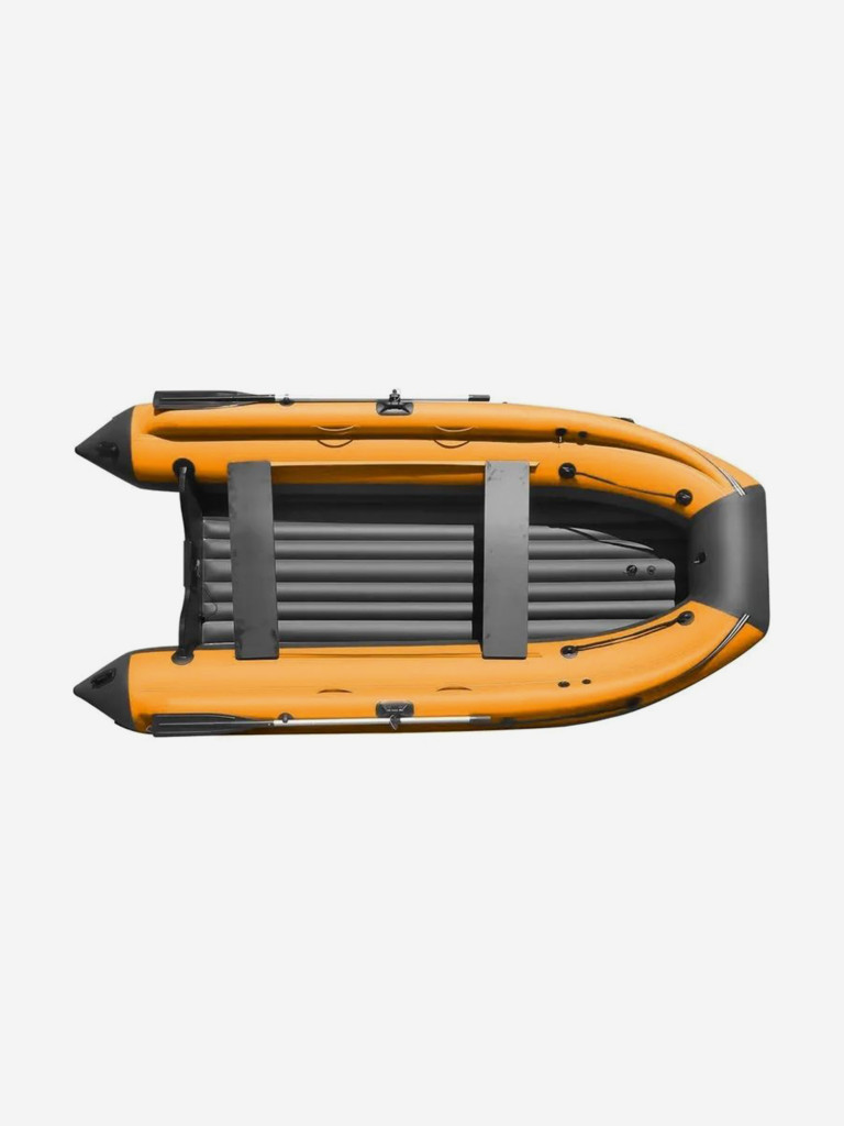 Лодка Reef Triton NDND (Риф Тритон НДНД) 360 NDFi с интегрированным фальшбортом, чёрно-оранжевая