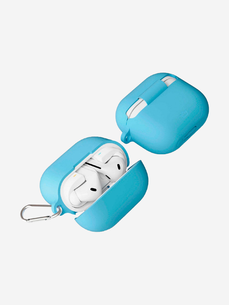 Чехол силиконовый VLP Charm Case для Samsung Galaxy Buds3/3Pro, голубой 4030