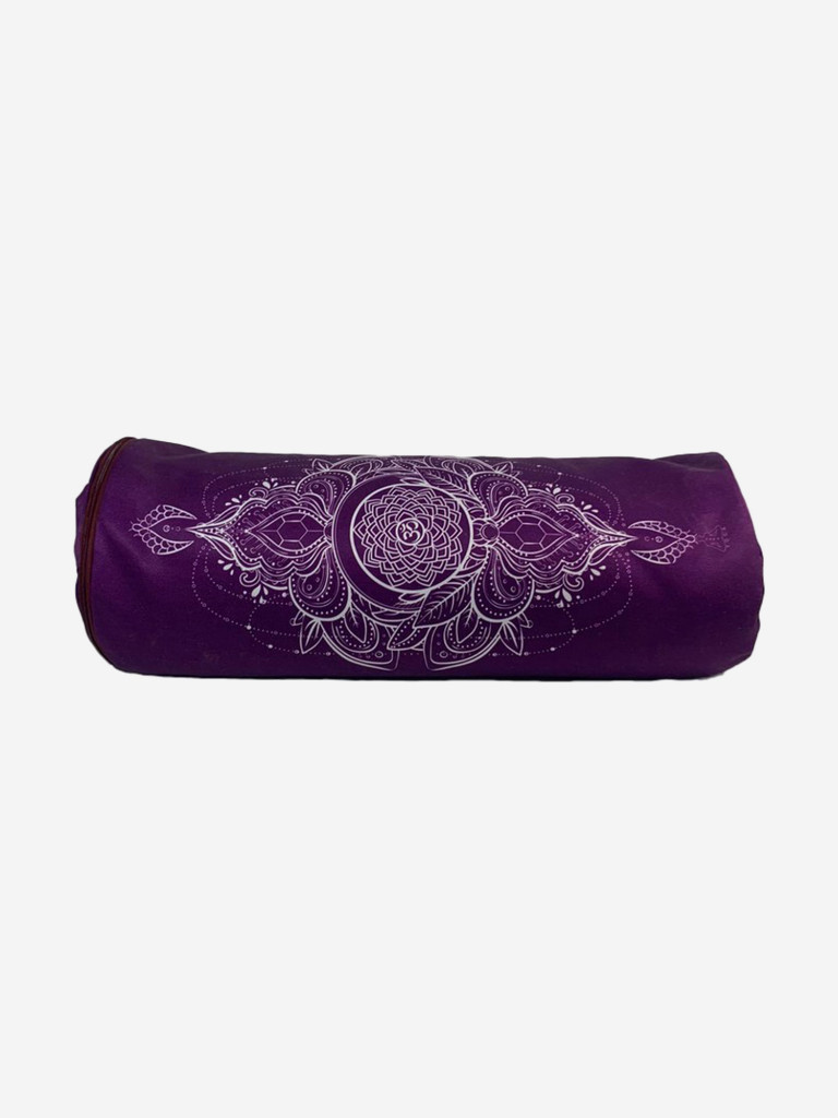 Болстер для йоги из гречихи Чакра Сахасрара фиолетовая BODHI