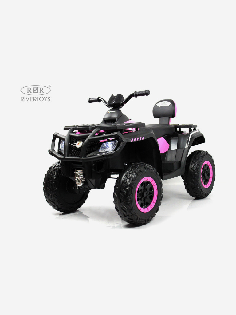 Детский электроквадроцикл RIVERTOYS T001TT 4WD розовый