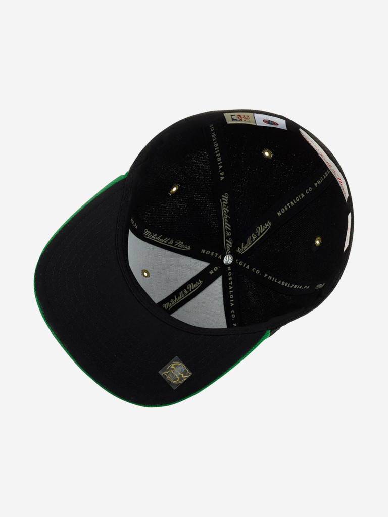 Бейсболка с прямым козырьком MITCHELL NESS 6HSFRI20095-BCEBKGN Boston Celtics NBA
