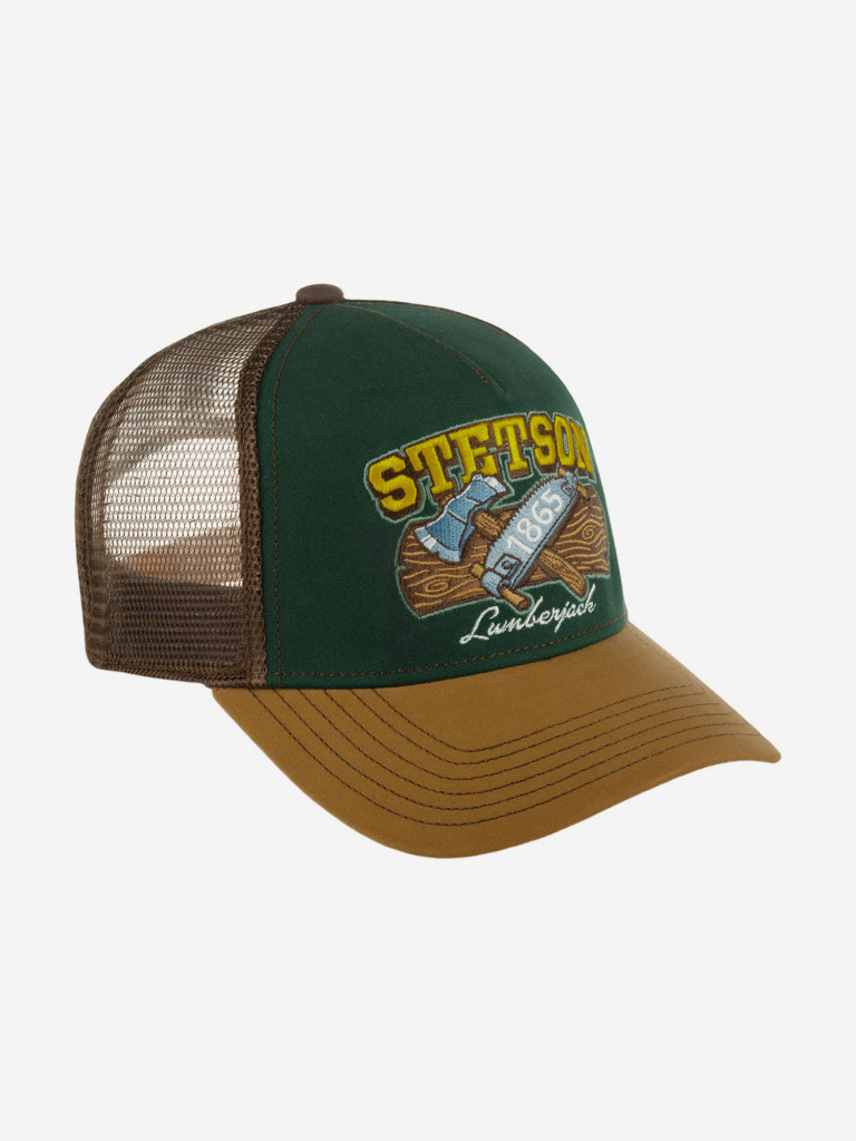 Бейсболка с сеточкой STETSON 7761131 TRUCKER CAP LUMBERJACK (коричневый)