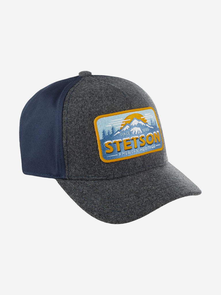 Бейсболка классическая STETSON 7750102 TRUCKER CAP POLAR BEAR (серый)
