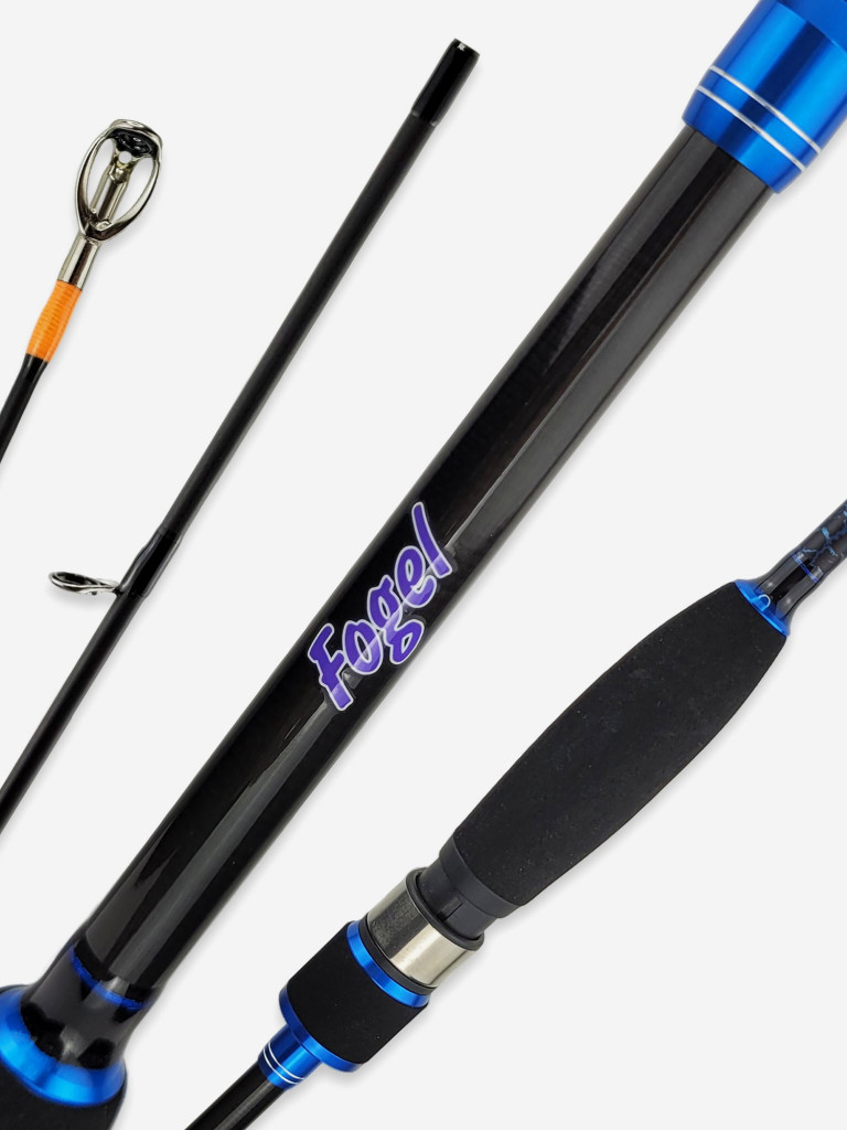 Спиннинг для рыбалки Fish Crystal FOGEL FOG702M-23 (полая вершинка) 2.10м 8-32гр, 2 секц.