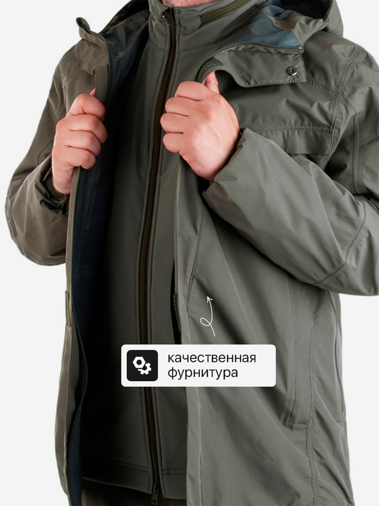 Костюм летний для охоты и рыбалки Монолит 7.62, хаки