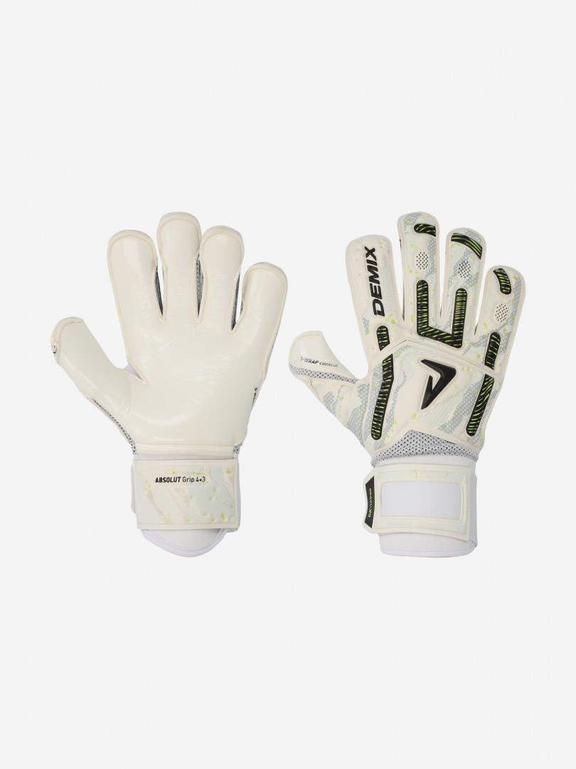 фото Перчатки вратарские demix gk900 pro, белый