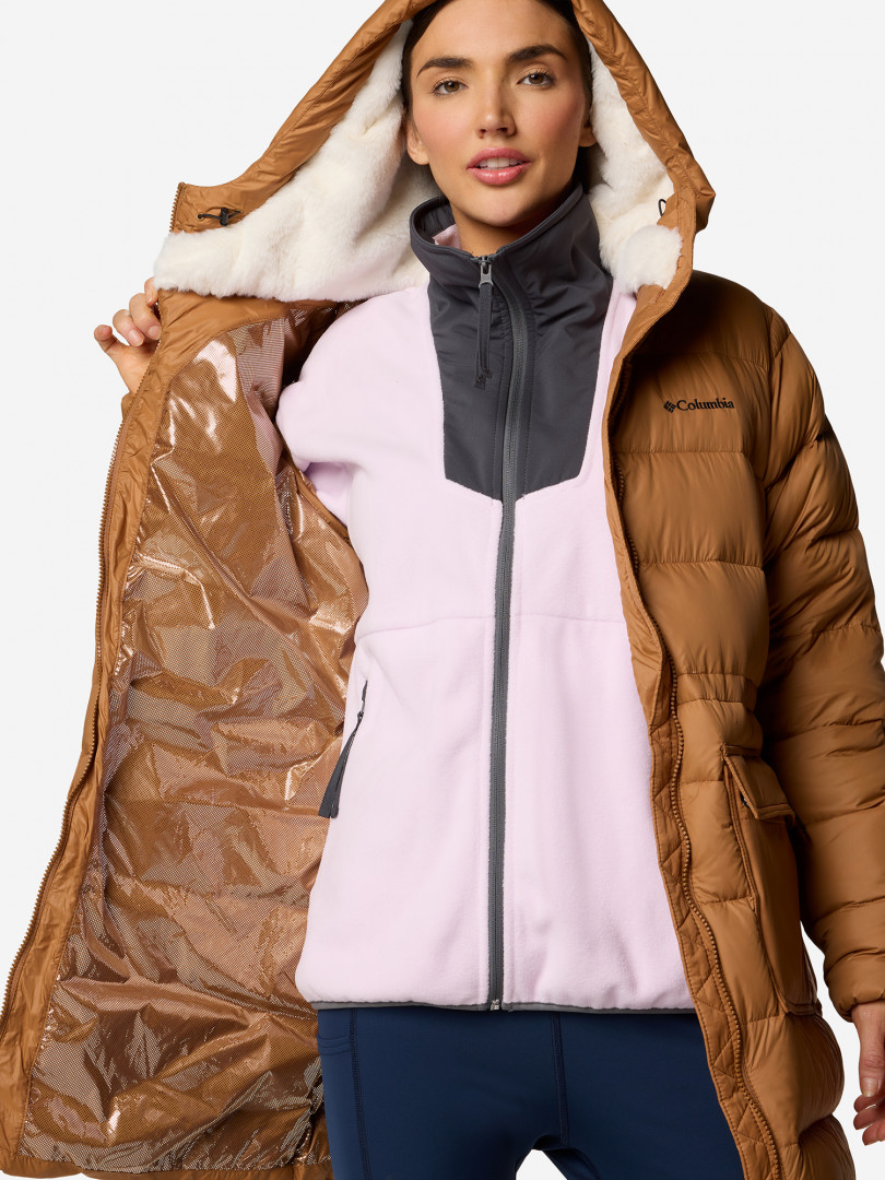 Пуховик женский Columbia Harmony Falls Mid Down Jacket 30959330299 Коричневый, размер 42,44,50,46,48, фото 7