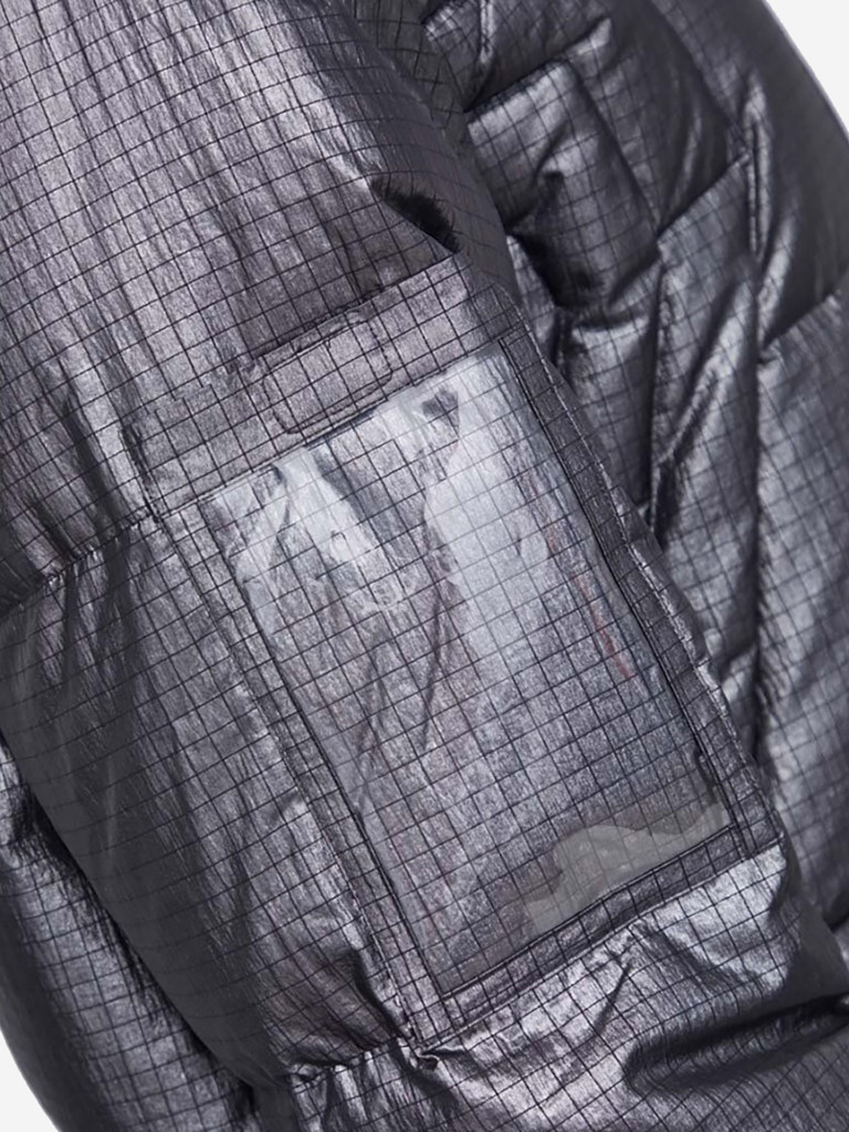 Глянцевый пуховик оверсайз мужской EA7 DOWN JACKET