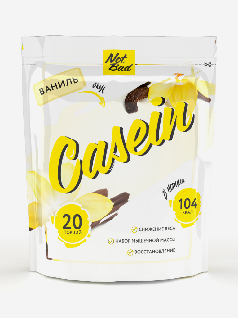 Протеин казеиновый, NotBad Long Casein, 600 г, Ваниль