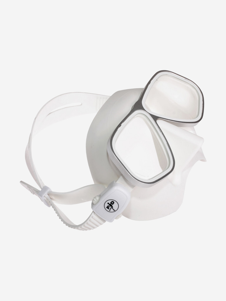 Маска FANDIVER F299 с алюминиевой рамкой, белый силикон