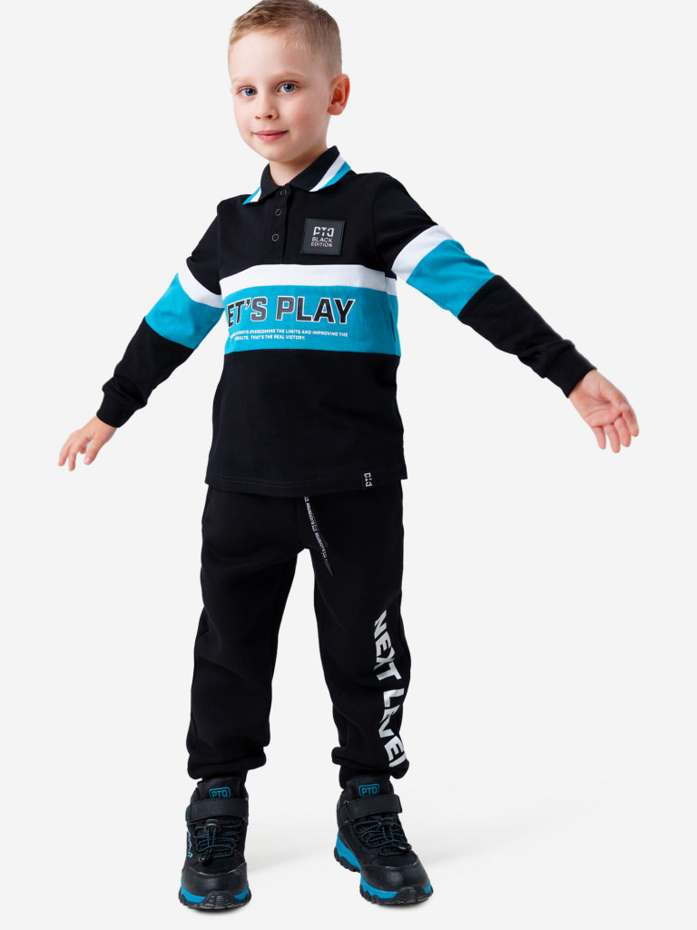 Лонгслив-поло для мальчика PlayToday