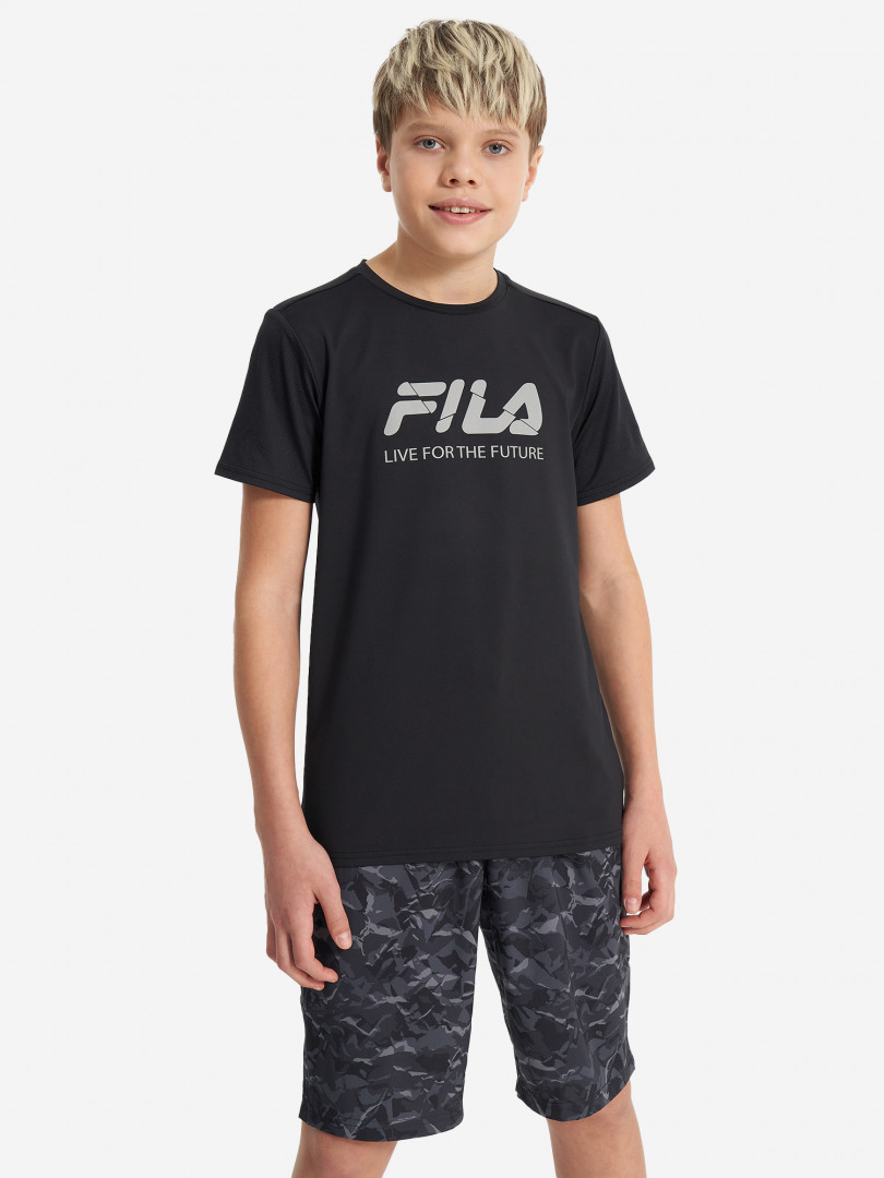 Футболка для мальчиков FILA 31887500299 Черный, размер 134, 140,158, 164,170, 176,146, 152,122, 128, фото 2