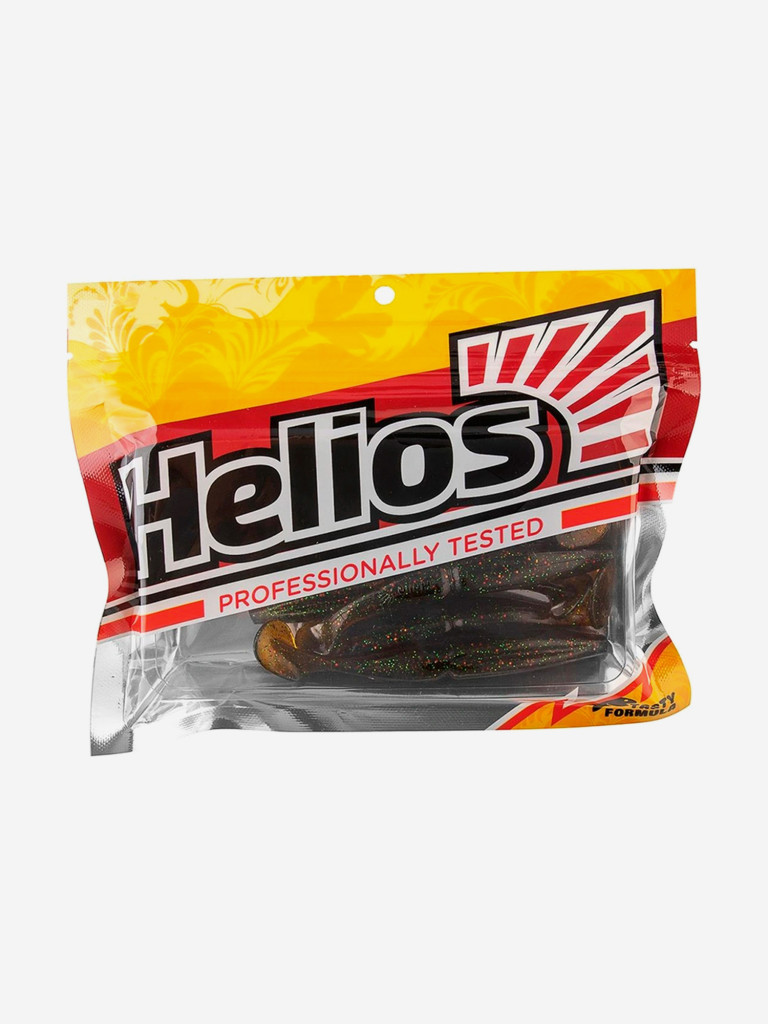 Мягкая приманка Helios Guru, 4,0" / 10,16 см, Star Oil, 7 штук (HS-30-042)