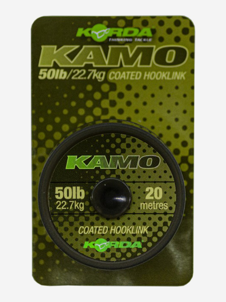 Поводковый материал KORDA Kamo Coated Hooklink 50lb 20м