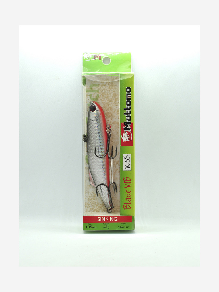 Воблер Mottomo Blade VIB 105S 41g Silver Fish