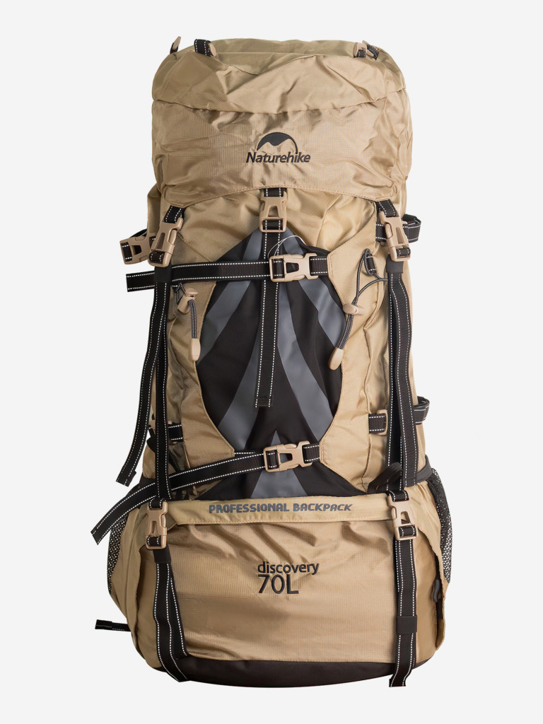 Рюкзак туристический Naturehike, 70л, коричневый (NH70B070-B)