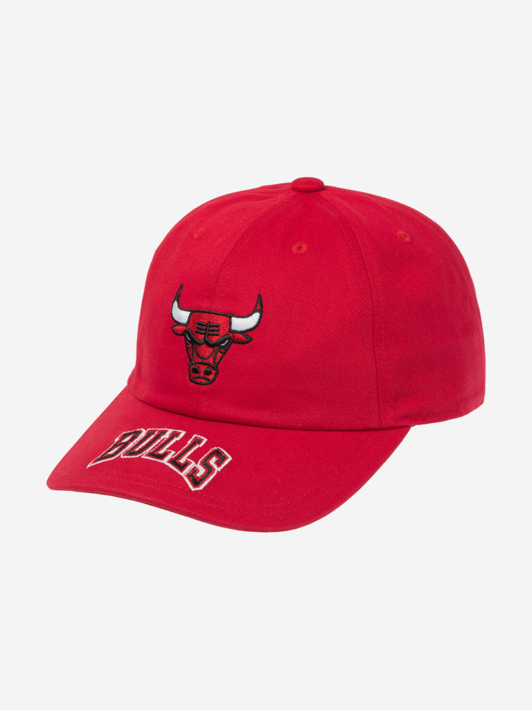 Бейсболка MITCHELL NESS HD9369-CBURED1 Chicago Bulls NBA (красный)