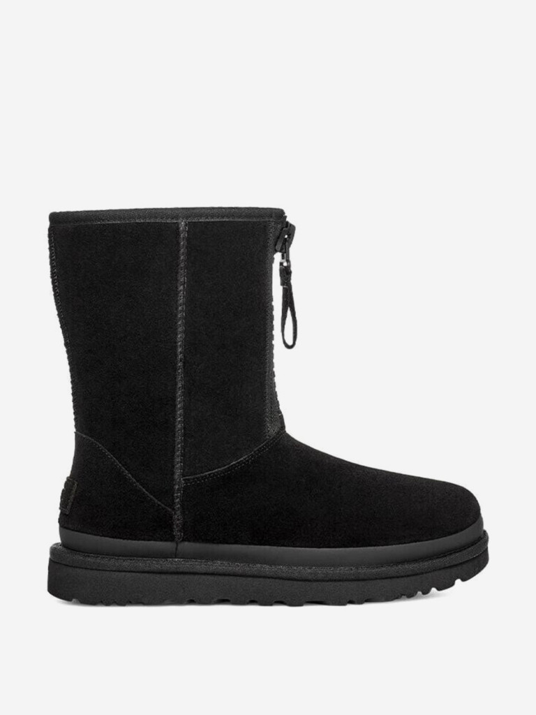 Сапоги утепленные UGG Classic Short Zipper Tape Logo