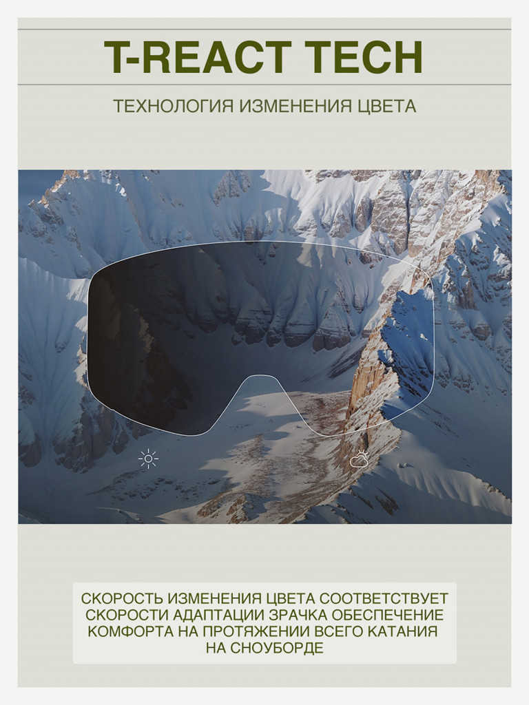 Маска сноубордическая - горнолыжная LOXLEY - LIGHT