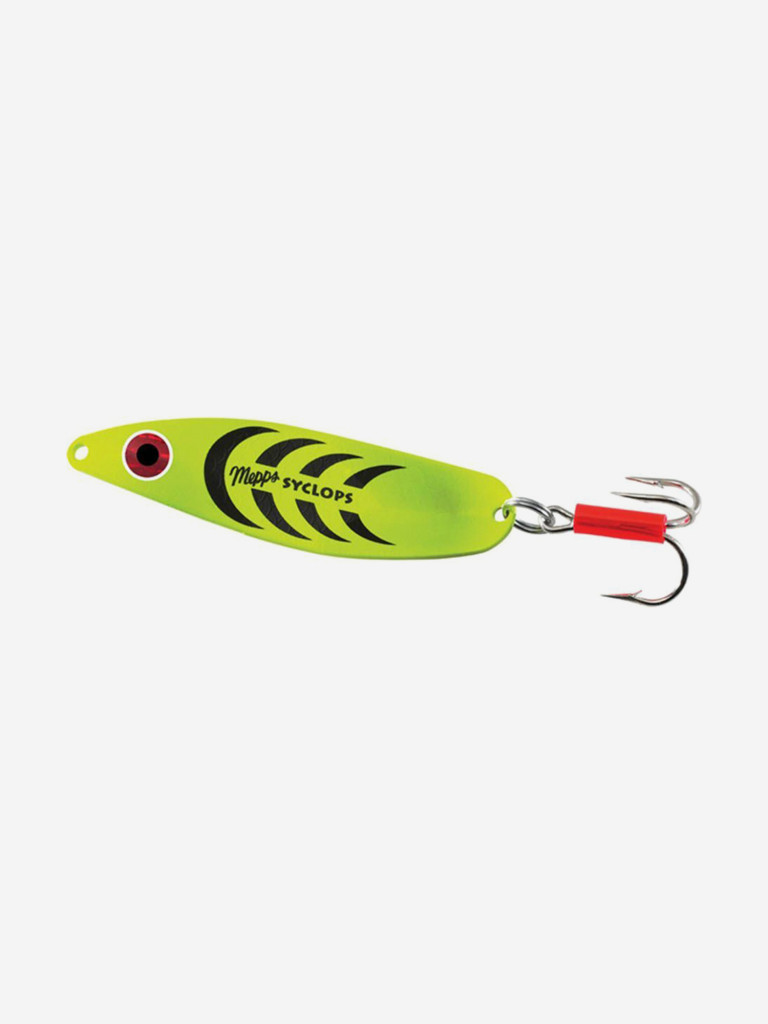 Блесна колебалка для рыбалки Mepps SYCLOPS, 2, Fluo Chartreuse, комплект из 5 штук