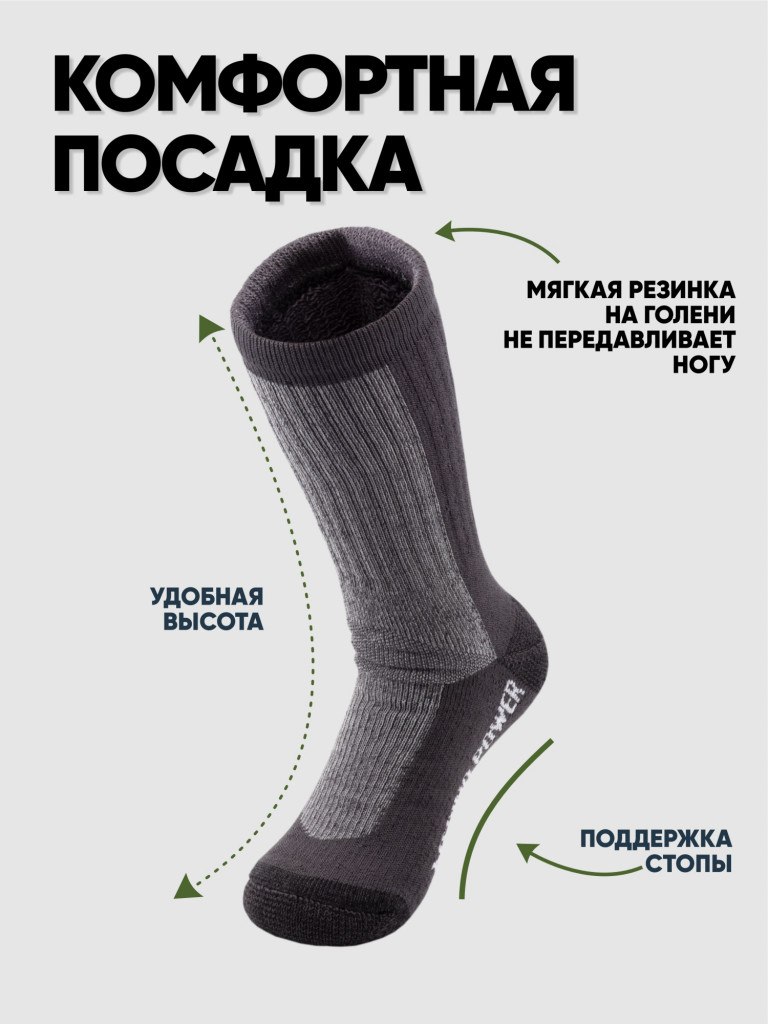 Термоноски Следопыт Merino's Power до -40°С.