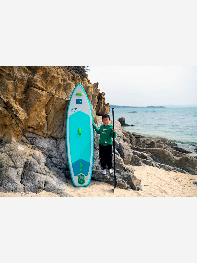 Сапборд надувной детский SUP face Kids 8.0x25x4 2025, 244x64x10 см, 5 кг