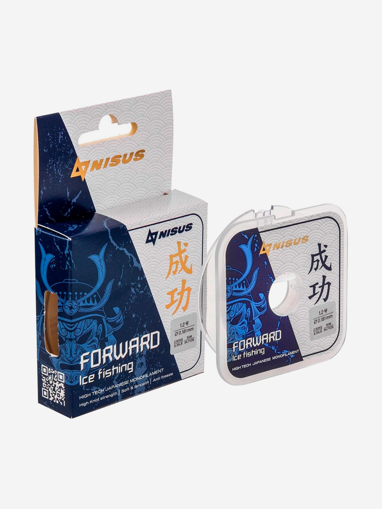 Леска для рыбалки Nisus FORWARD ICE FISHING Nylon 0,181мм, 50м, 2,9кг, прозрачный
