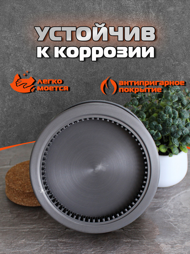 Чайник туристический с радиатором 1,6 л