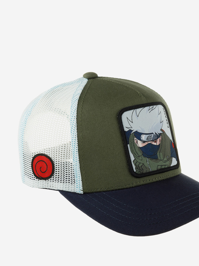 Бейсболка с сеточкой CAPSLAB CL/NS/3/KAK1 Junior Naruto Kakashi (оливковый)