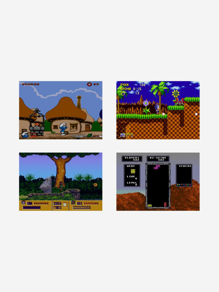 Картридж игровой DVTech 19 в 1 (на русском) 16bit