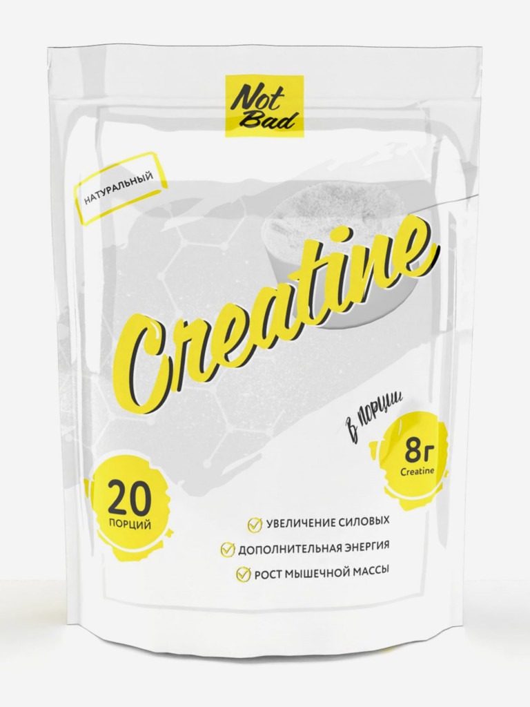 Креатин моногидрат NotBad, 200 гр, Натуральный