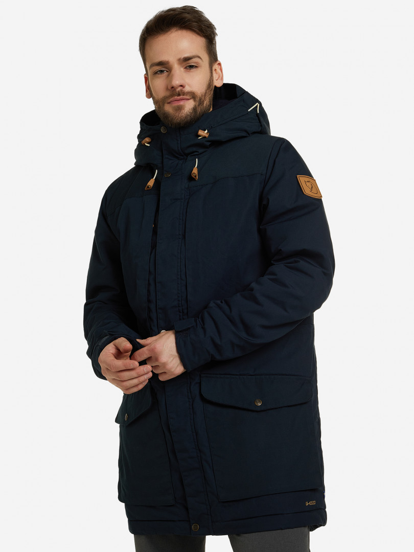 фото Парка мужская fjallraven singi wool, синий